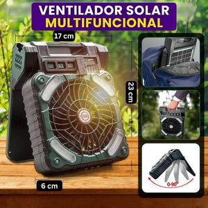 PACK VENTILADOR SOLAR MULTIUSOS