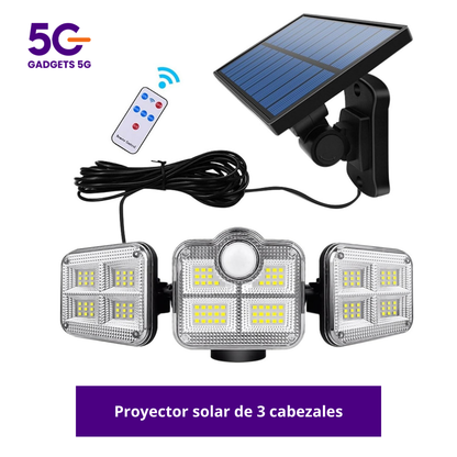 LÁMPARA SOLAR 3 EN 1 + CONTROL REMOTO