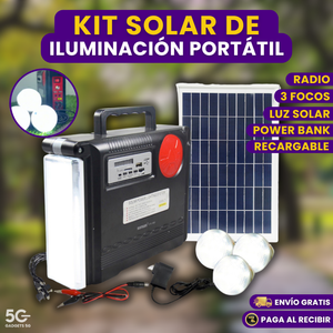 Kit Solar de iluminación portátil