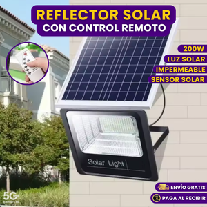 Reflector solar 200w con Control Remoto