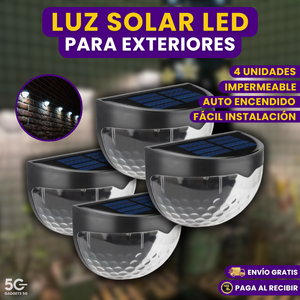 LUZ SOLAR LED PARA PARED EXTERIORES E INTERIORES