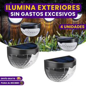 LUZ SOLAR LED PARA PARED EXTERIORES E INTERIORES