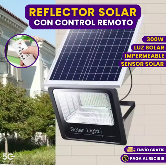 Reflector solar 300w con Control Remoto